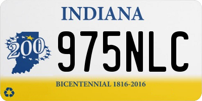 IN license plate 975NLC