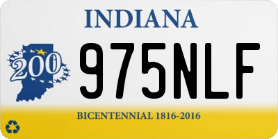 IN license plate 975NLF