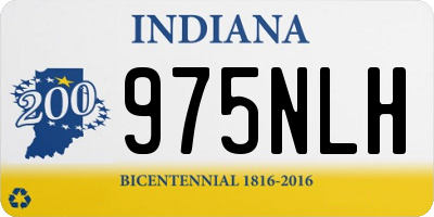 IN license plate 975NLH