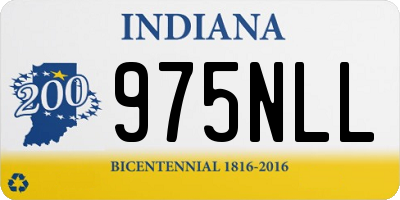 IN license plate 975NLL