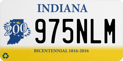 IN license plate 975NLM