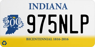 IN license plate 975NLP