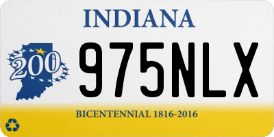 IN license plate 975NLX