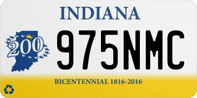 IN license plate 975NMC