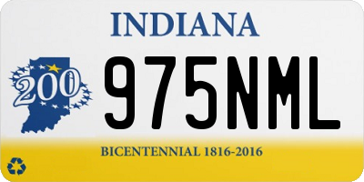 IN license plate 975NML