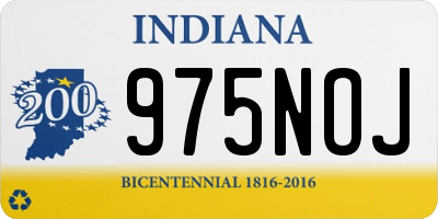 IN license plate 975NOJ
