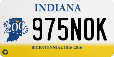 IN license plate 975NOK