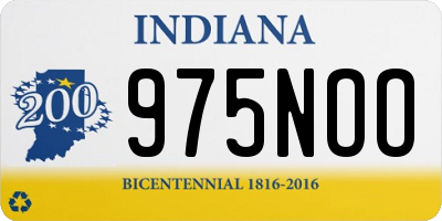IN license plate 975NOO