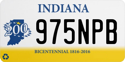 IN license plate 975NPB