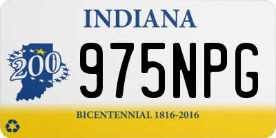 IN license plate 975NPG