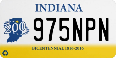 IN license plate 975NPN