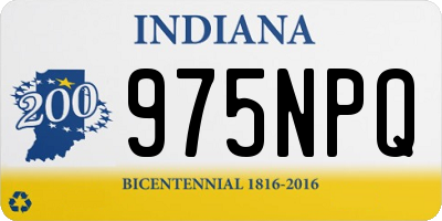 IN license plate 975NPQ