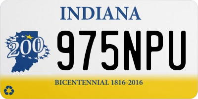 IN license plate 975NPU