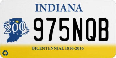 IN license plate 975NQB