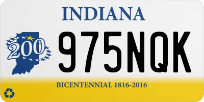 IN license plate 975NQK