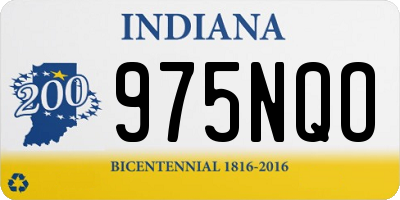 IN license plate 975NQO