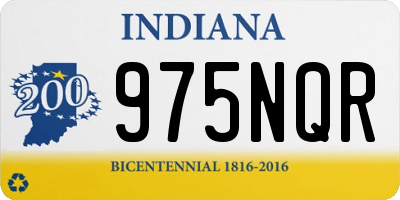 IN license plate 975NQR