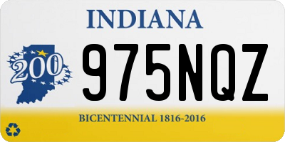 IN license plate 975NQZ