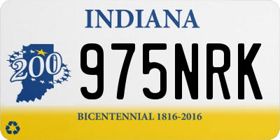 IN license plate 975NRK
