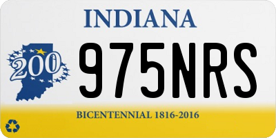 IN license plate 975NRS