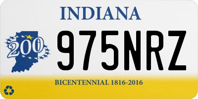 IN license plate 975NRZ