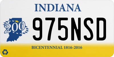 IN license plate 975NSD