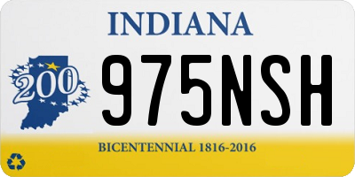 IN license plate 975NSH