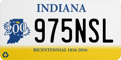 IN license plate 975NSL