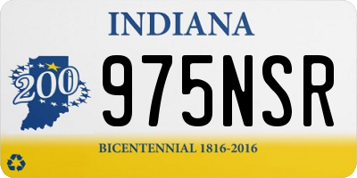 IN license plate 975NSR