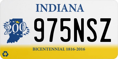 IN license plate 975NSZ