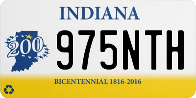 IN license plate 975NTH