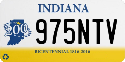 IN license plate 975NTV