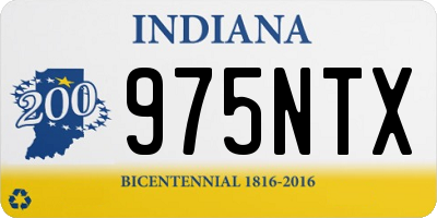 IN license plate 975NTX