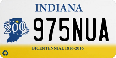 IN license plate 975NUA