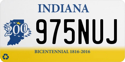IN license plate 975NUJ