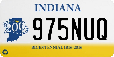IN license plate 975NUQ