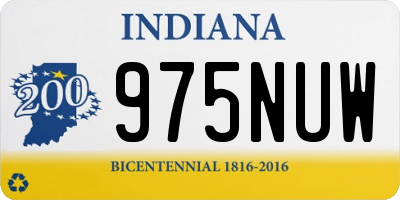 IN license plate 975NUW