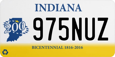 IN license plate 975NUZ
