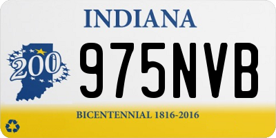 IN license plate 975NVB