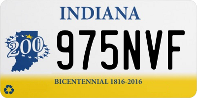 IN license plate 975NVF