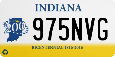 IN license plate 975NVG