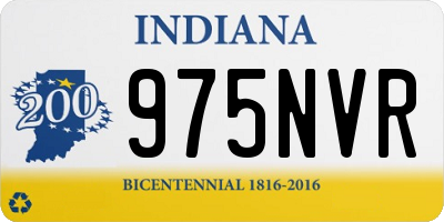 IN license plate 975NVR