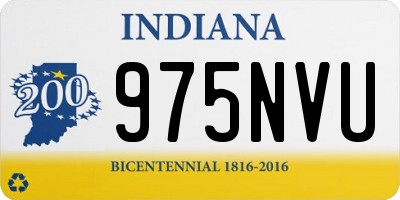 IN license plate 975NVU