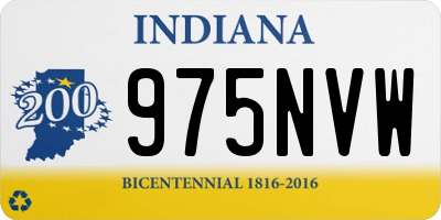 IN license plate 975NVW