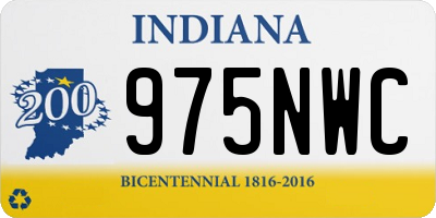 IN license plate 975NWC