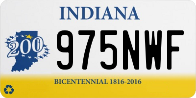 IN license plate 975NWF