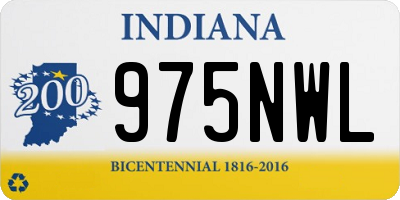 IN license plate 975NWL