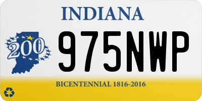 IN license plate 975NWP