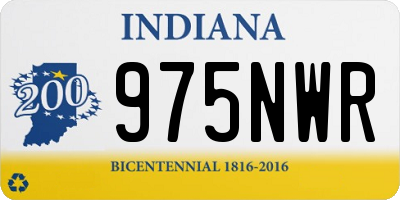 IN license plate 975NWR