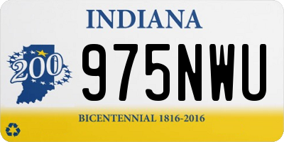 IN license plate 975NWU